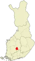 Lage von Jämsä in Finnland
