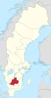 Lage von Jönköpings län