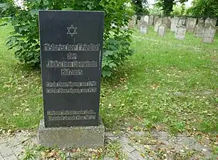 Gedenkstein auf dem Jüdischen Friedhof Bützow
