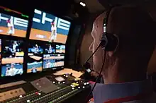 Jürgen G. Thaller als Regisseur bei einer Tennisübertragung