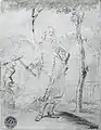 Jürgen Ovens: Herzog Friedrich III. vor dem Herkulesbrunnen
