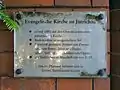 Informationstafel an der Kirche