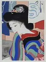 Bildnis einer schönen Frau aus „milder Herbsttag im November“ (十一月　小春日)