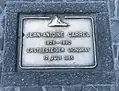 Gedenktafel auf der Bahnhofstrasse in Zermatt