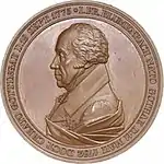 Gedenkmedaille zu Johann Friedrich Blumenbachs50. Promotionsjubiläum (1825).