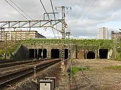 Untertunnelung des Flusses Kusatsu-gawa