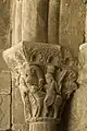 Säulenkapitell der Kathedrale von Jaca, ca. 1100, Jaca, Spanien