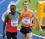Jackson Mumbwa Kivuva (links) – Rang drei in 1:45,97 min /Bram Som – Rang sechs in 1:46,69 min