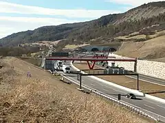 Alte und neue A4 am Jagdbergtunnel bei Göschwitz