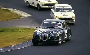 Jaguar MK 2, Baujahr 1962, beim Oldtimer-Grand-Prix 1986 auf dem Nürburgring