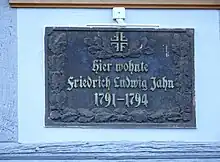 Gedenktafel am Wohnhaus in Salzwedel