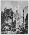Eduard Hildebrandt: Straße in Lyon, 1843