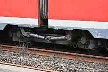 Jakobs-Drehgestell eines DB-Elektrotriebwagens der Baureihe 425 seit 1999