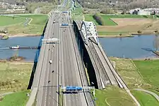 Jan Blankenbrug und alte Lekbrücke