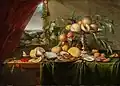 Jan Davidsz de Heem – Bankett Stillleben mit Blick auf eine Landschaft
