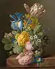 Jan Frans van Dael: Stillleben mit Rosa hemisphaerica, 1820