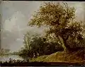 Jan van Goyen, Teich im Wald, 1642