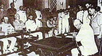 Unterzeichnung der Kapitulation – 15. September 1945, Hongkong