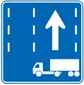 327-3: Vorgeschriebene Spur für Sattelschlepper auf Expressways