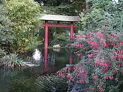 Torbogen in einem Teich