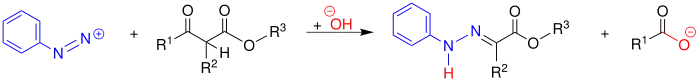Übersicht der Japp-Klingemann-Reaktion (Ester)