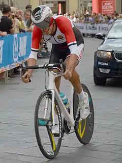 Nazir Jaser beim Einzelzeitfahrender Straßen-WM 2013