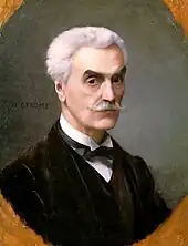 Jean-Léon Gérôme, links ein Selbstporträt von 1886.
