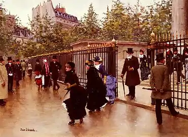 Jean Béraud, Sortant de la Madeleine, Paris