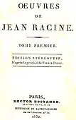 Stereotypie-Ausgabe der Werke von Jean Racine nach dem Verfahren von Firmin Didot