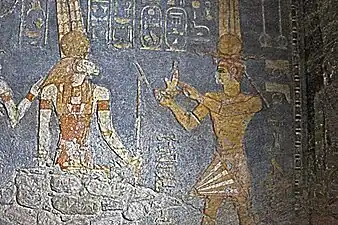 Amun und Taharqa