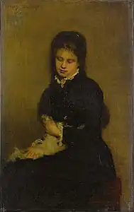 Jeune Fille au chat