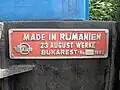 Faur Typenschild