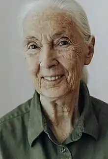 Porträt von Jane Goodall aus dem Jahr 2019