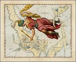 Darstellung in Uranographia von Johannes Hevelius