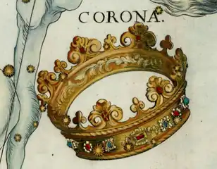 Darstellung in Uranographia von Johannes Hevelius