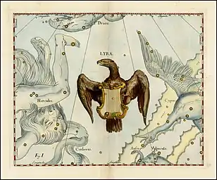 Darstellung in Uranographia von Johannes Hevelius
