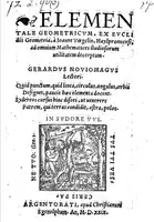 Johannes Vögelin – Elementale geometricum ex Euclidis Geometria (1529)