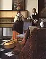 Jan Vermeer, Dame am Virginal mit einem Herrn (Detail), 1662–1665, Royal Collection, Buckingham Palace