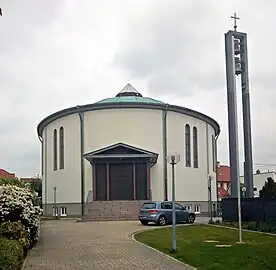 An der Südostecke: die neue Johanneskirche