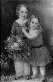 John und Prescott Ward, 1848. Miniatur, 18,4 × 12,7 cm. Privatsammlung, Hillsborough, CA