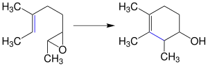 Übersichtsreaktion der Johnson-Polyen-Zyklisierung