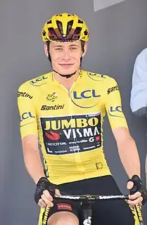 Jonas Vingegaard im Gelben Trikotbei der Tour de France 2023