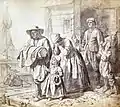 Begräbnis des jüngsten Kindes (Zeichnung), 1857 – Deutsches Kunstblatt, 1858