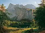 Der hintere Langbathsee, Josef Feid, 1834