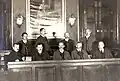 Josef Rainer (1. Reihe, 2. von rechts) im Bundesrat 1934 in Wien