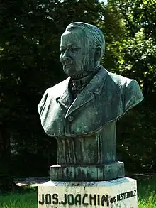 Büste von Hermann Peter (1871–1930) vor dem Kunstmuseum Solothurn. Für Joseph Joachim (1834–1904).