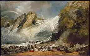 Fall of the Rhine at Schaffhausen between circa 1805 and circa 1806, William Turner,Museum of Fine Arts, Boston