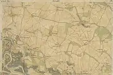 „Stadt Entzersdorff“ und Umgebung um das Jahr 1790, Josephinische Landesaufnahme