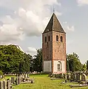Turm der im 18. Jh. abgerissenen Kirche von Westermeer