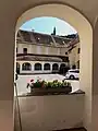 Blick vom Innenhof auf Burg Güssing
